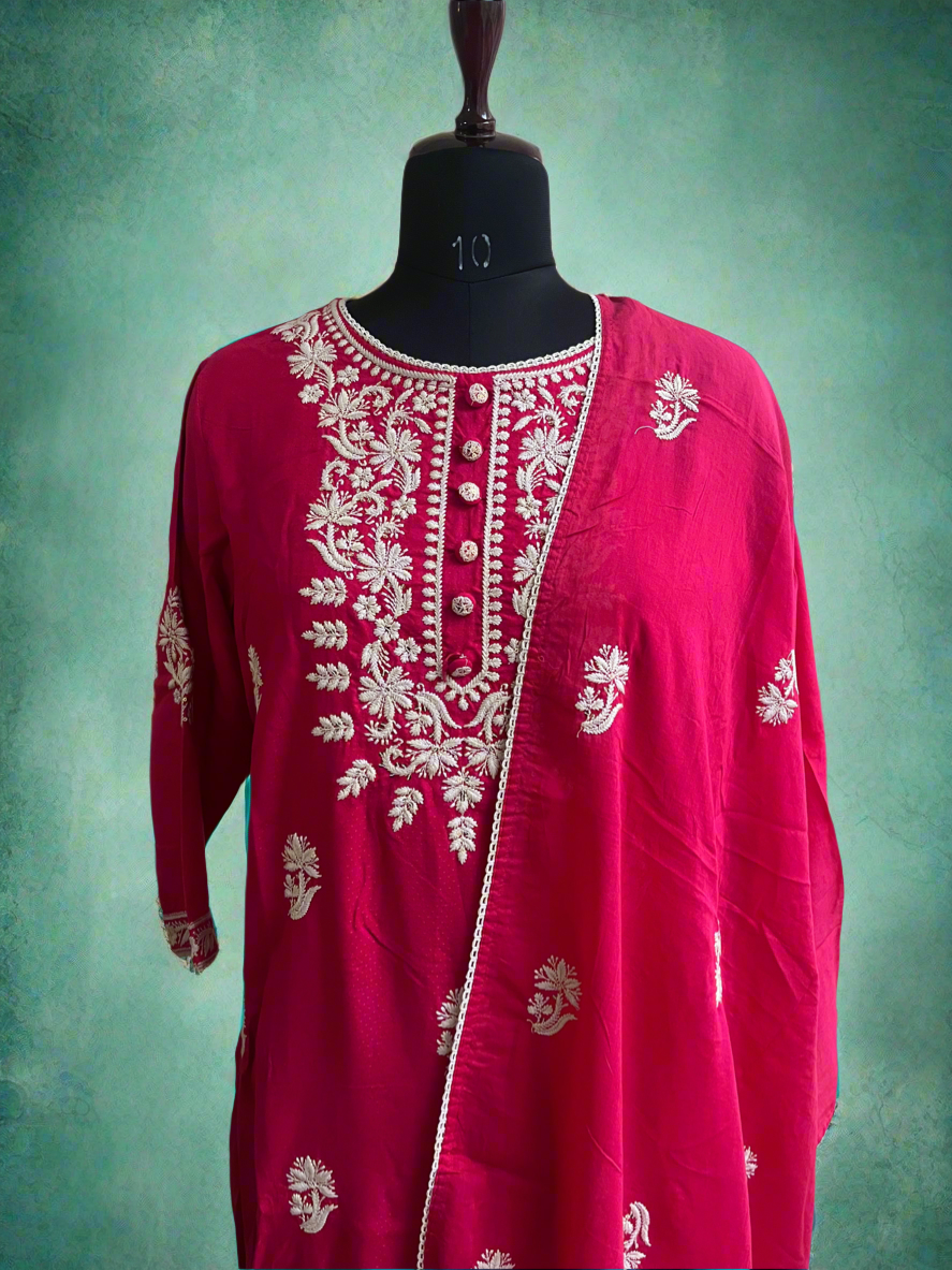 Chikankari Party wear Kurti set
