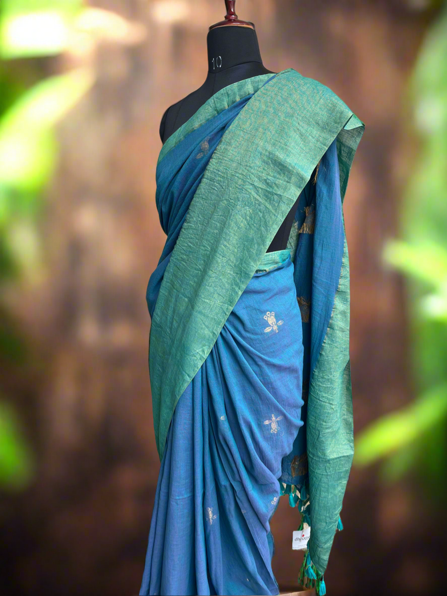 Viscose Mul Handloom Saree