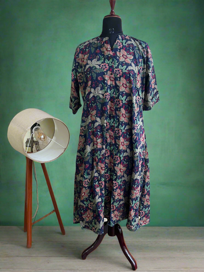 Floral Soft Cotton Kurti Top