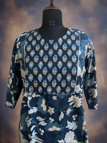 Pure Cotton 2Pc Kurti Set