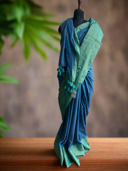 Viscose Mul Handloom Saree