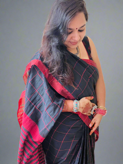 Pure Khadi Cotton Saree