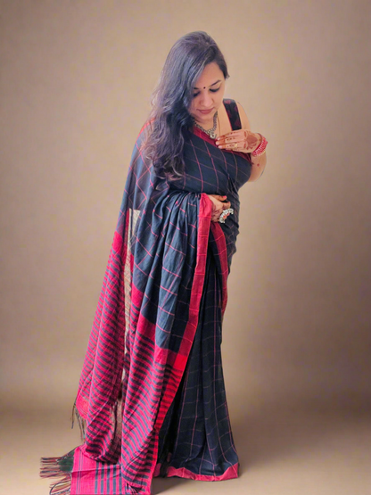 Pure Khadi Cotton Saree