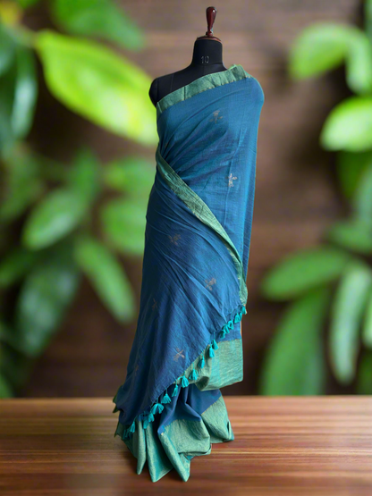 Viscose Mul Handloom Saree