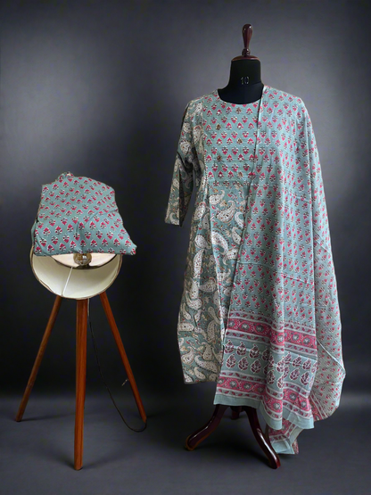 Cotton handwork kurti set