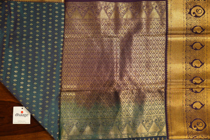 Kanchipuram Semi Silk Saree with Premium Zari