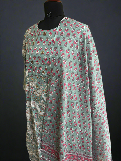 Cotton handwork kurti set