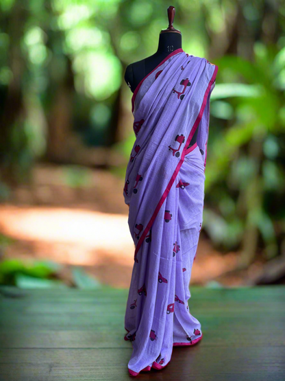 Printed Mul Cotton Saree