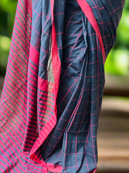 Pure Khadi Cotton Saree