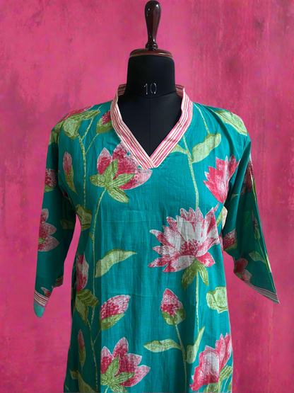 Mul Cotton 2Pc Kurti Set