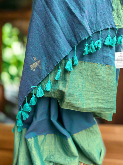 Viscose Mul Handloom Saree