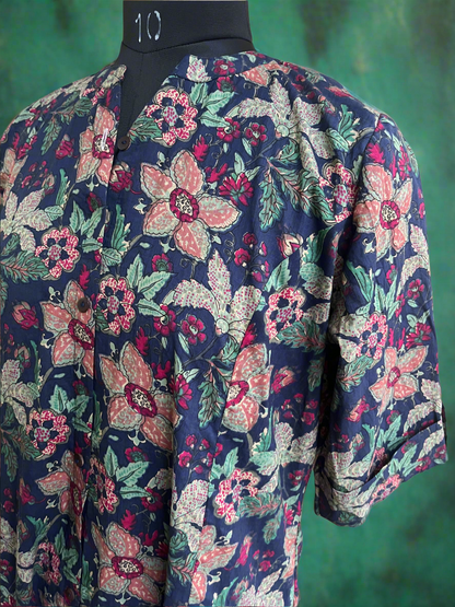 Floral Soft Cotton Kurti Top