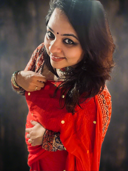 Sequin Pure Mul Cotton Saree