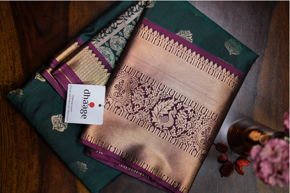 Kanchipuram Semi Silk Saree with Premium Zari