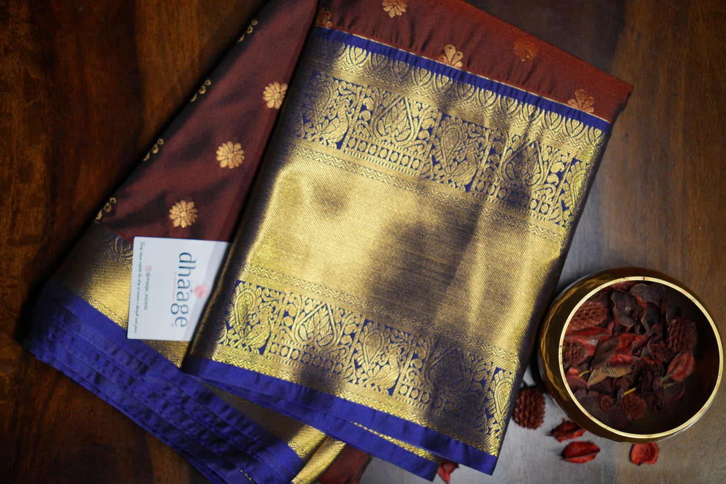 Kanchipuram Semi Silk Saree with Premium Zari