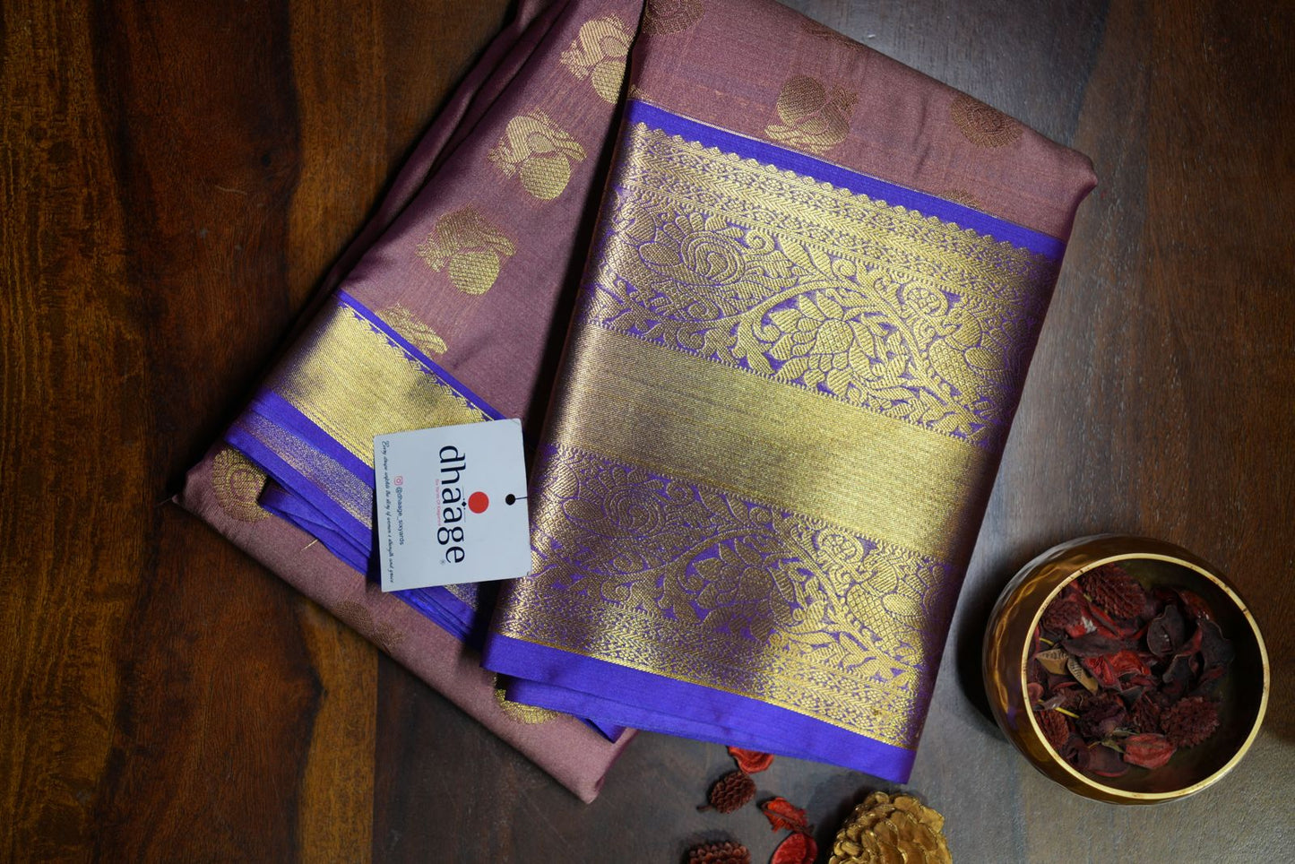 Kanchipuram Semi Silk Saree with Premium Zari