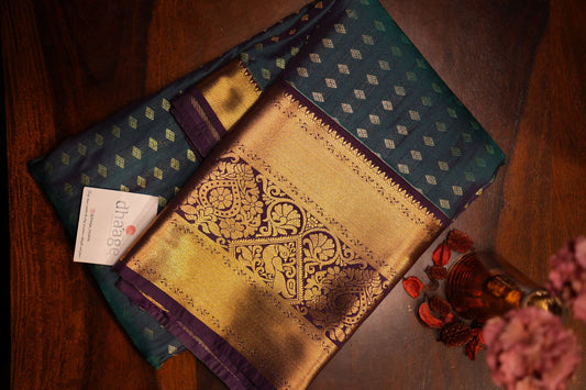 Kanchipuram Semi Silk Saree with Premium Zari
