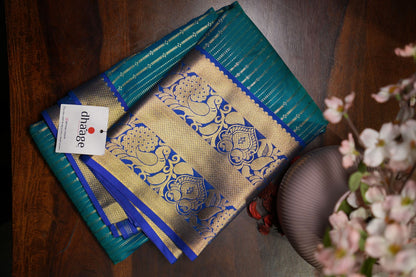 Kanchipuram Semi Silk Saree with Premium Zari