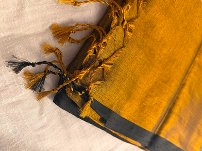 Plain Khadi tissue saree